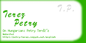 terez petry business card